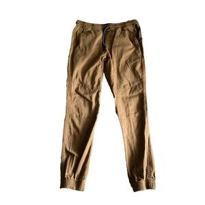 Brooklyn Cloth The Jogger Pants Mens Size M Brown Slash Pocket Drawstring Pullon